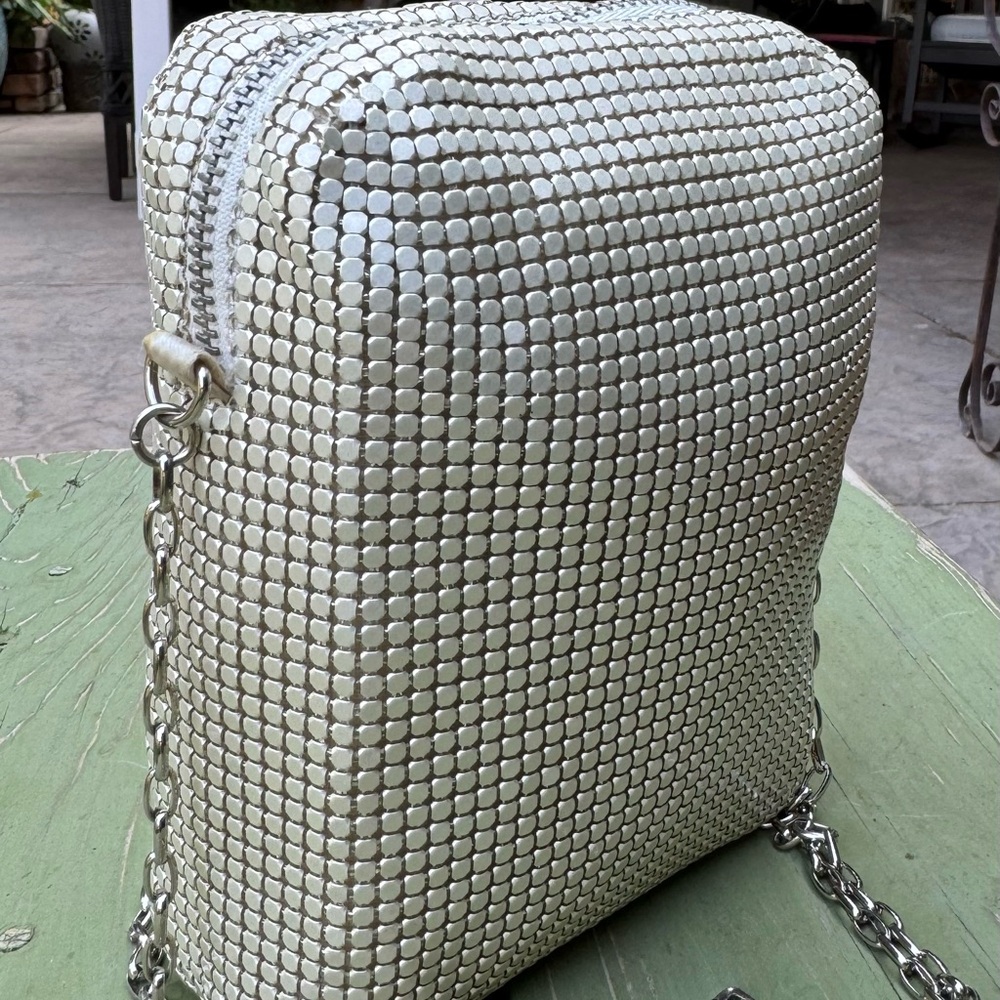 Whiting &Davis silver evening bag